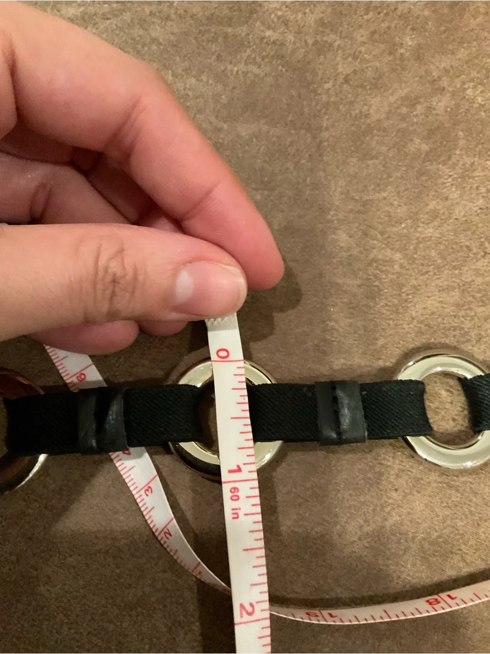 Black and Silver Chain Belt